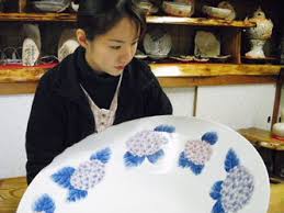 萩焼　銘々皿　陶華山　松尾優子作 萩焼 陶華山窯 銘々皿5客揃 （松尾優子作） なら 全国の焼き物