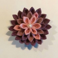 玉手箱　つまみ細工ブローチＧ（１点物）|玉手箱　和小物&装飾品|女性作家ハンドメイド雑貨