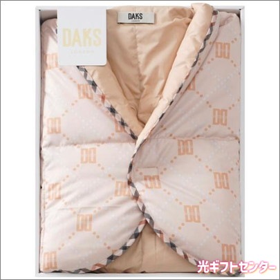 DAKS ダックス　ウォッシャブル羽毛ひざ掛け　ピンク 新品】DAKS ウォッシャブル羽毛ひざ掛け ピンク DAKS ダックス