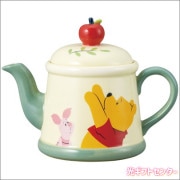 Ｄｉｓｎｅｙ　ディズニー　ティーポット　くまのプーさん　リンゴ　SAN3706