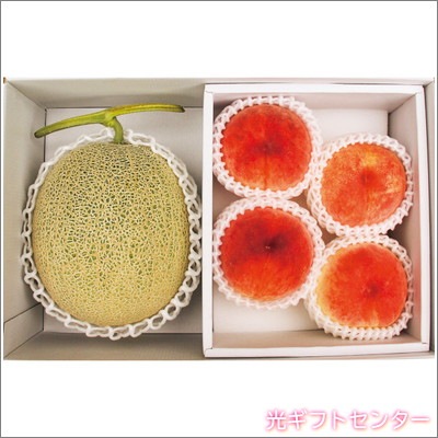 北海道赤果肉メロン＆桃詰合せ 2025お中元 なら 季節の