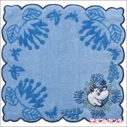 MOOMIN　ムーミン　ミニタオル　キルティングブルー　1405039600