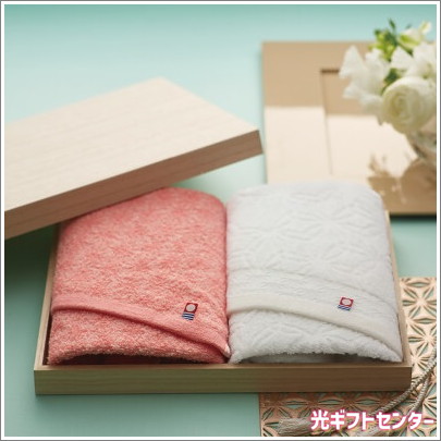 今治 寿々～じゅじゅ～ 木箱入り フェイスタオルセット 12030 なら 全