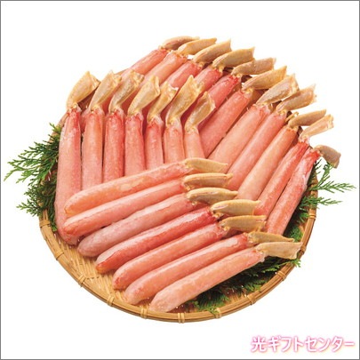 お歳暮専用商品 特大生ずわいがに脚ポーション(1kg) 冷凍商品 ≪お歳暮ギフト≫特大生ズワイ脚ポーション１ｋｇ