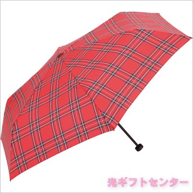 MACKINTOSH PHILOSOPHY 晴雨兼用パラソル 白と赤のストライプ MACKINTOSH PHILOSOPHY マッキントッシュフィロソフィー