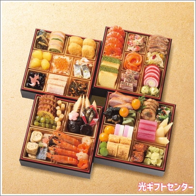 奥城崎シーサイドホテル お節四段重 （約4～5人前） なら 老舗おせち