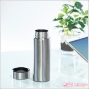 スリム真空ステンレスボトル（２２０ｍｌ） シルバー　7674SL