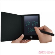 カバー付電子メモパッド　４．４インチ　PL-199BK