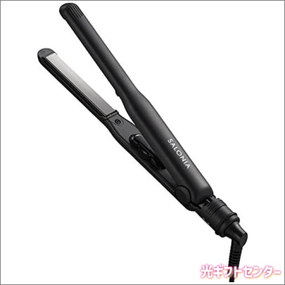 SALONIA サロニア ストレートヘアアイロン ブラック SL-004S なら 全