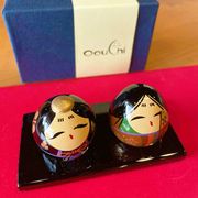 山口県伝統工芸品 大内塗 大内人形 四号 木箱入 なら 山口県の名産品