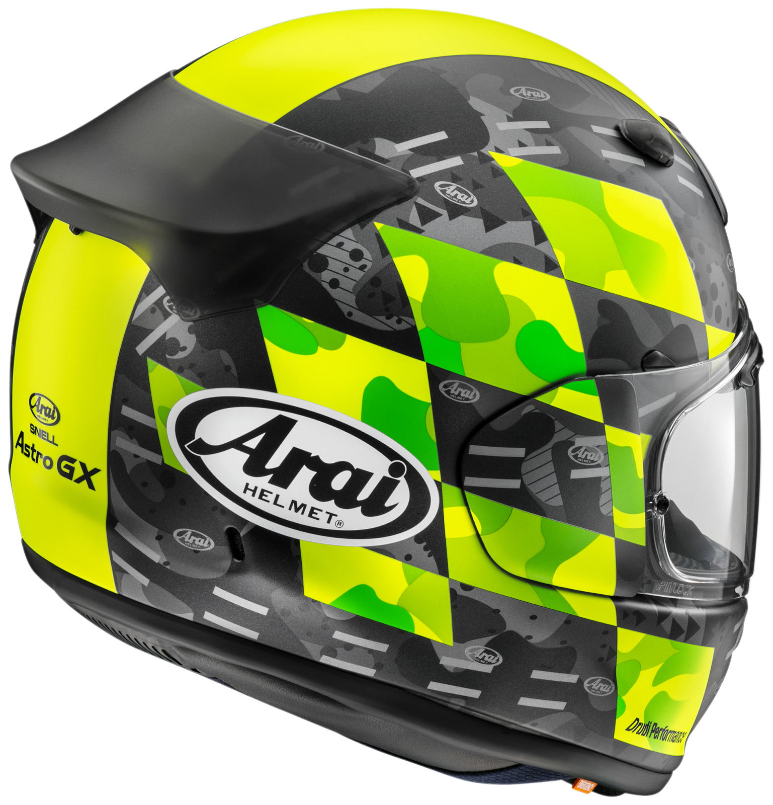 Arai フルフェイスヘルメット アストロGX チェッカーイエロー アライヘルメット アストロGX チェッカー 黄（つや消し