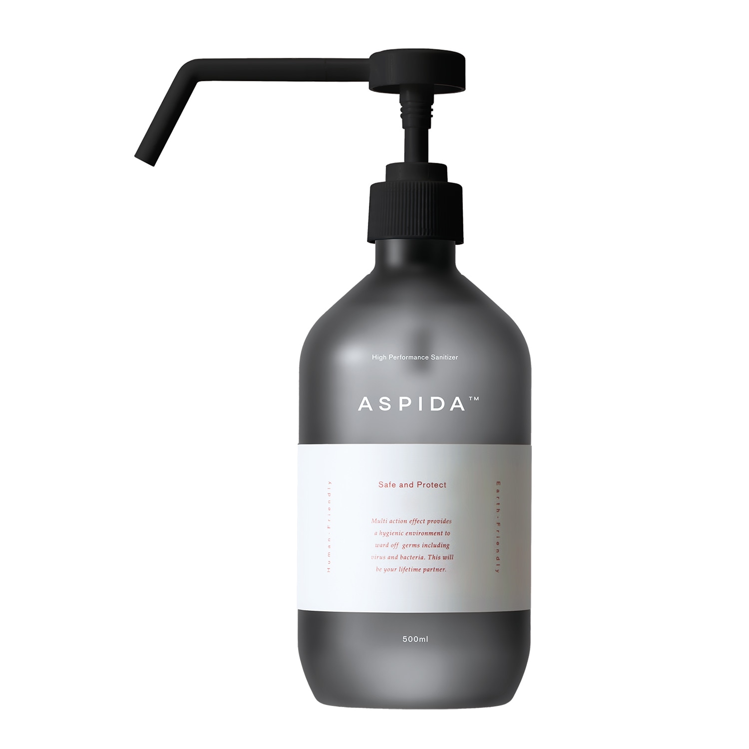 ＜やさしさで生まれた次世代型除菌洗浄スプレー＞ASPIDA　Pump Bottle(500ml）