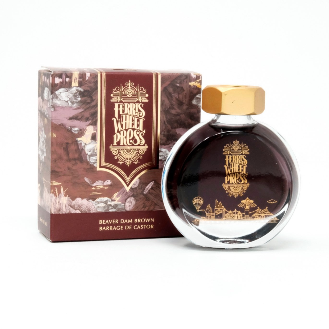 Ferris Wheel Press Beaver Dam Brown Ink 38ml