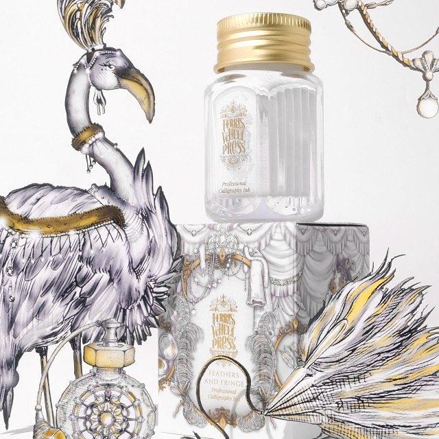 【10/3発売】Ferris Wheel Press Fanciful Events Collection 【Calligraphy Ink】Feathers and Fringe  28ml