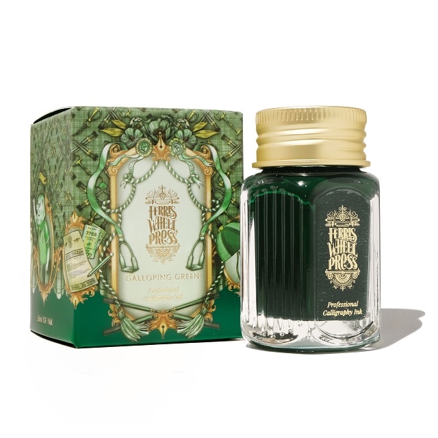 【12/5発売】Ferris Wheel Press Fanciful Events Collection 【Calligraphy Ink】 Galloping Green 28ml