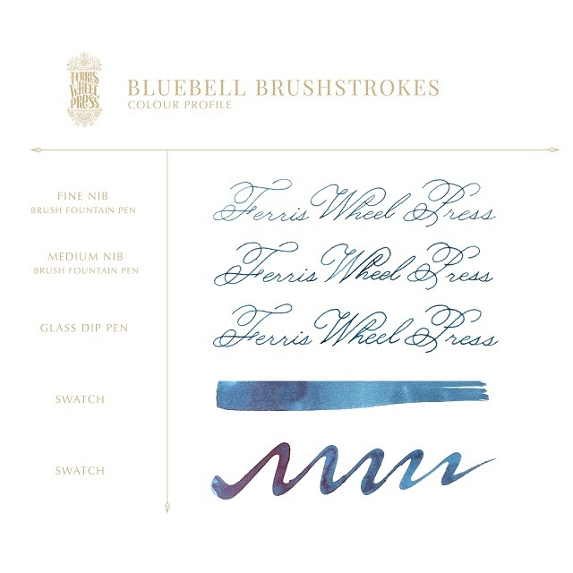 【1/3発売】Ferris Wheel Press Adventures of Moss Brothers Collection【Bluebell Brushstrokes】 Ink 38ml