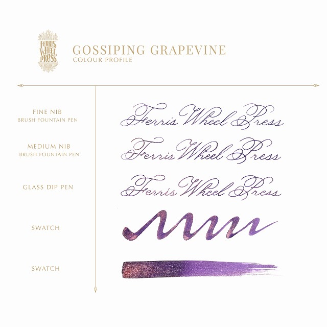 【5/2発売】Ferris Wheel Press Country Retreat Collection【Gossiping Grapevine】 Ink 38ml