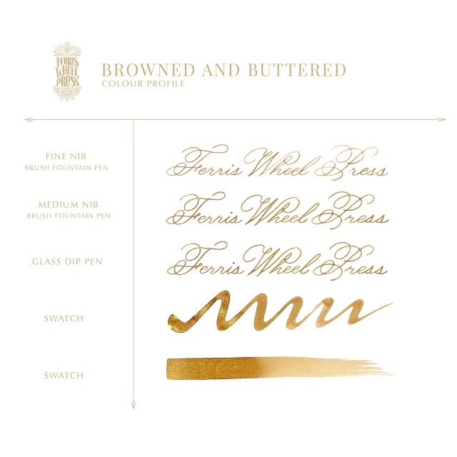 【9/12発売】Ferris Wheel Press The Boulangerie Collection【Browned&Buttered】 Ink 38ml