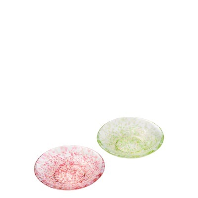 津軽びいどろ　りんご豆皿ペア
