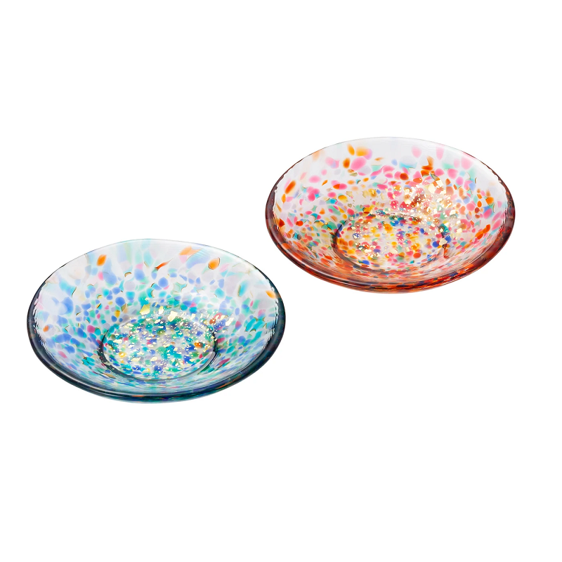 津軽びいどろ MATSURI金彩豆皿ペアセット | すべての商品 | webshop KISUKE