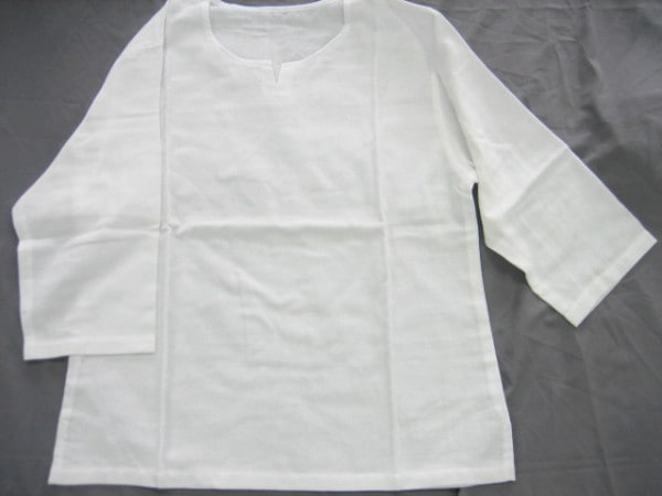 綿100%2重ガーゼ7分袖Ｔシャツブラウス（L）　1枚