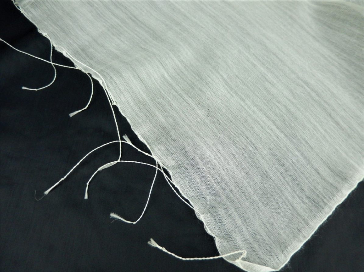 シルクウール無地ストール房処理済　約57×180cm　10枚