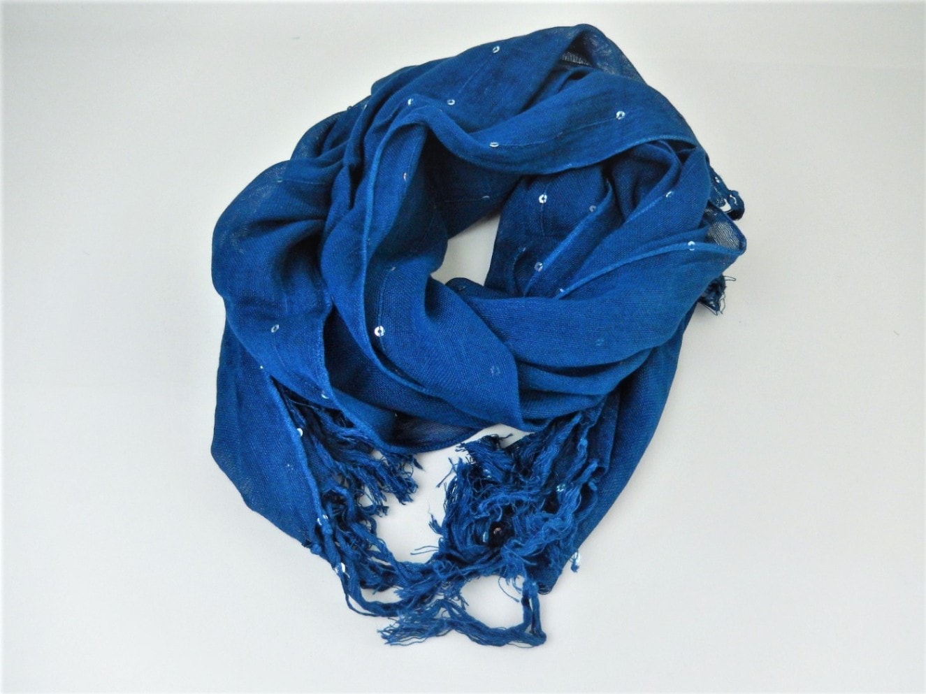 レーヨン100％スパンコール付ストール　約50×170cm+房　10枚