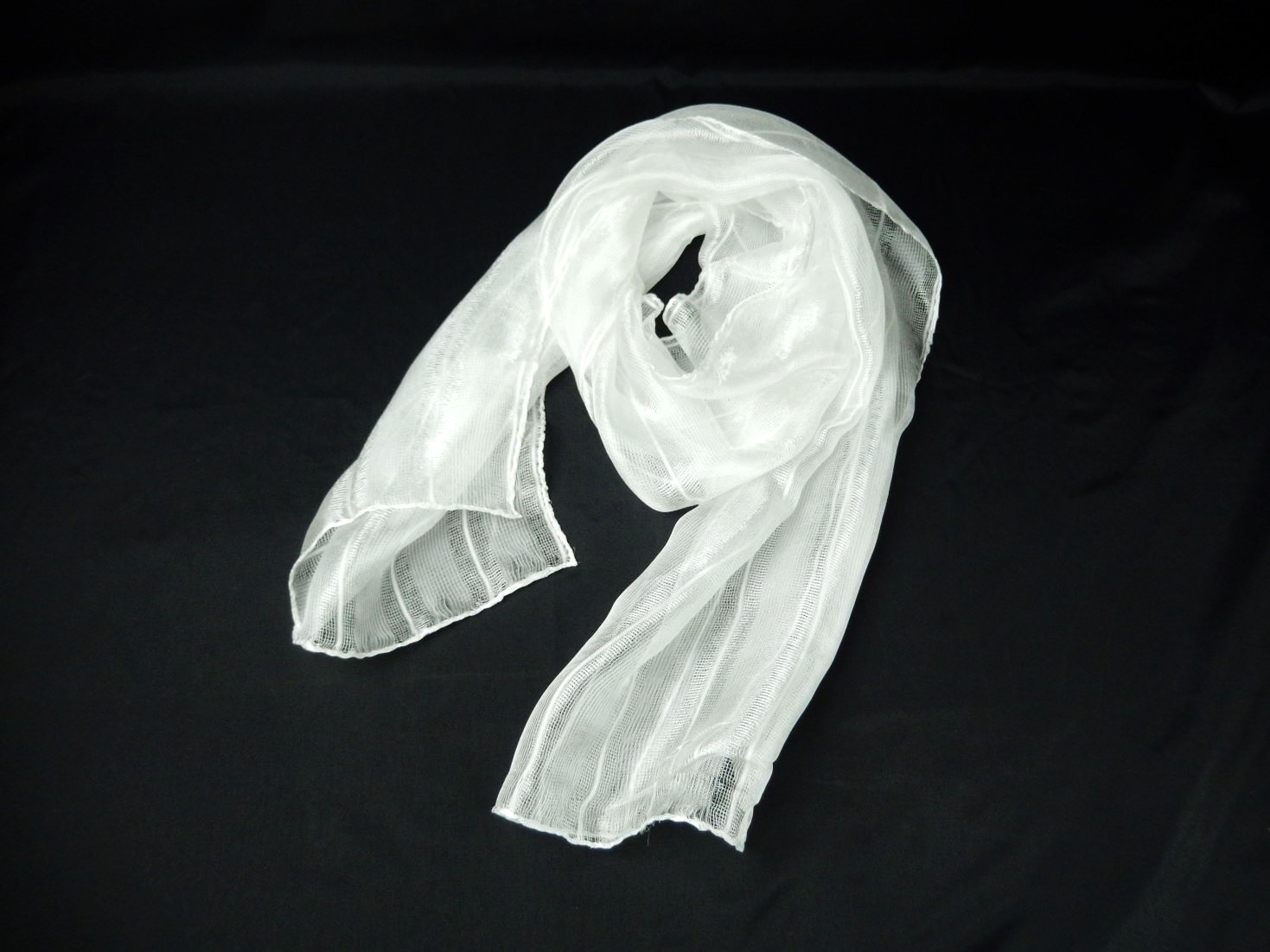 シルクレーヨン　ノベルティストライプストール　L　　　　　約60×180㎝　10枚