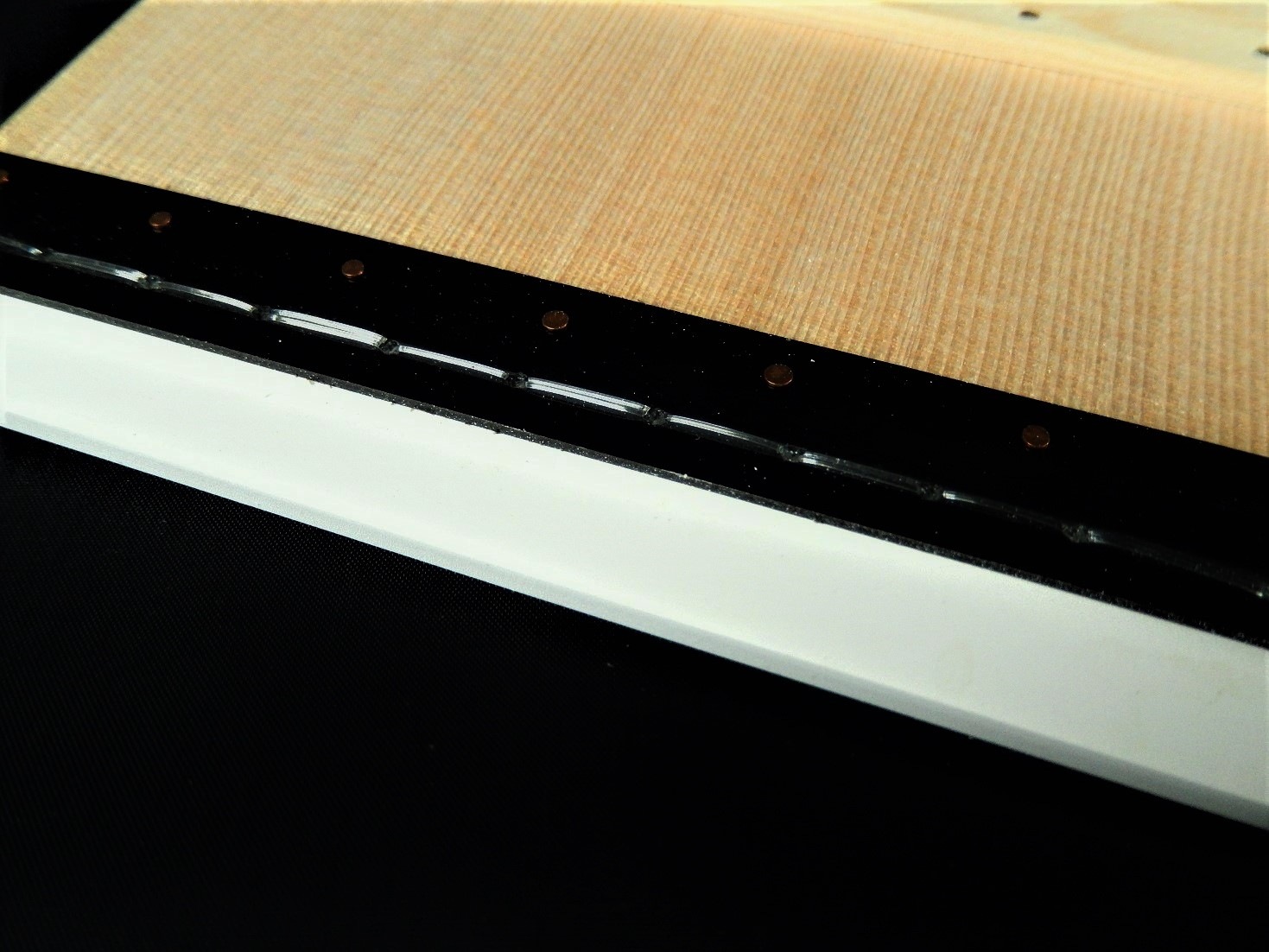 駒ベラ・白ゴム付　9cm Komabera , Wooden squeege(spreader) with rubber