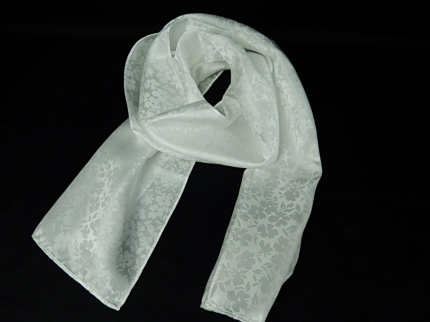 絹100％ネモスフラワープチストール　約29×130㎝　10枚