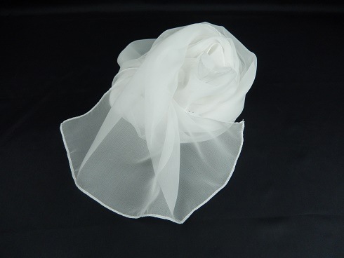 絹100% 6匁シフォンストール 約54×160cm 1枚