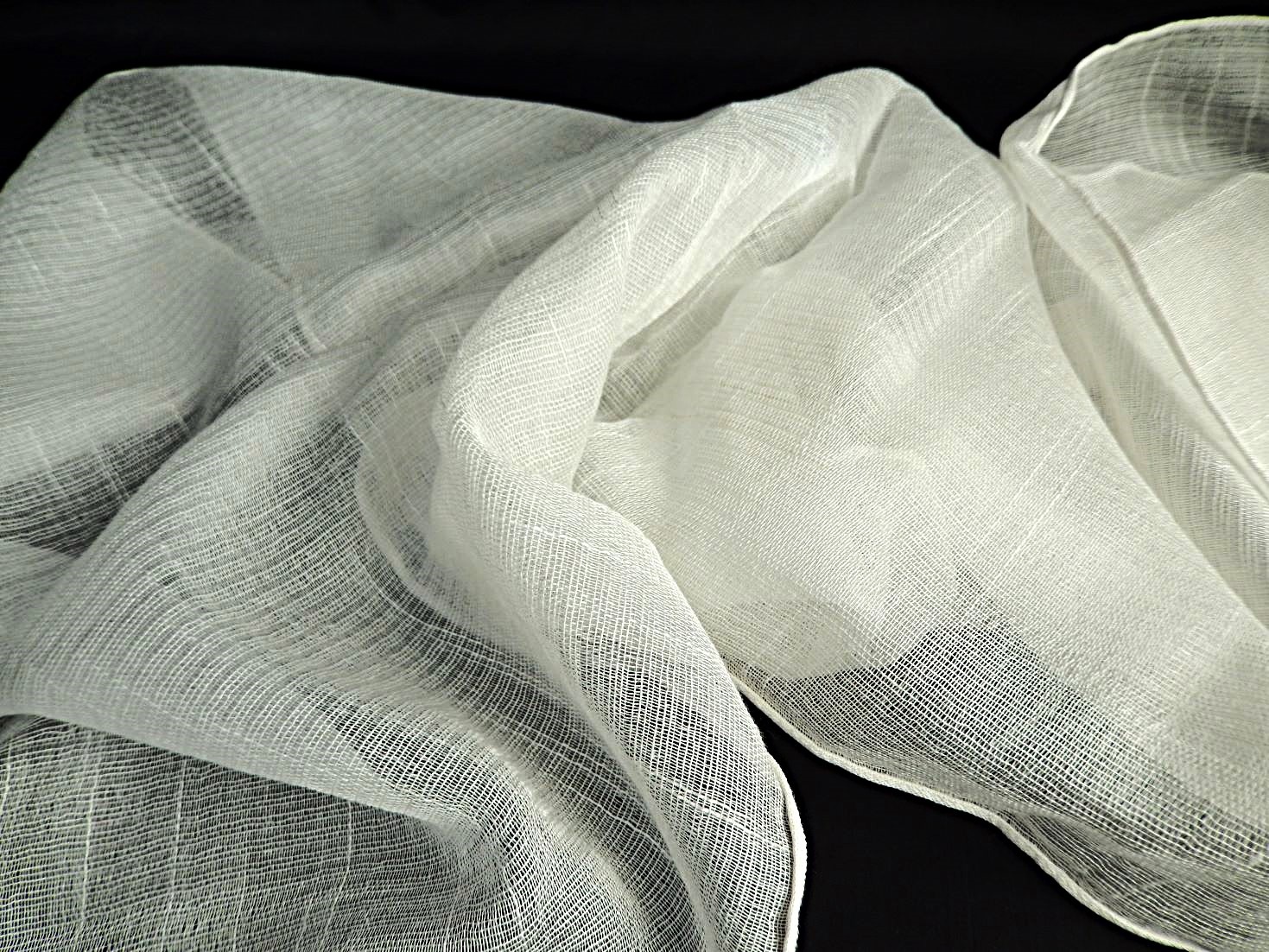 シルクレーヨンストール房付(スラブ入)　約38×160㎝　10枚