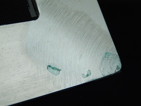 糊置用紗張アルミ枠(薄型)　Aluminum printing frame with mesh for resist dyeing of stencil