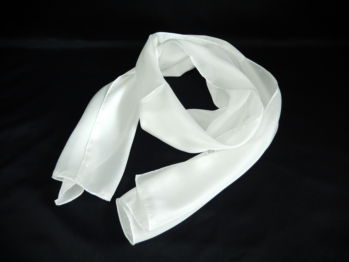 絹100%　薄手フラットクレーププチストール約29×135㎝　1枚