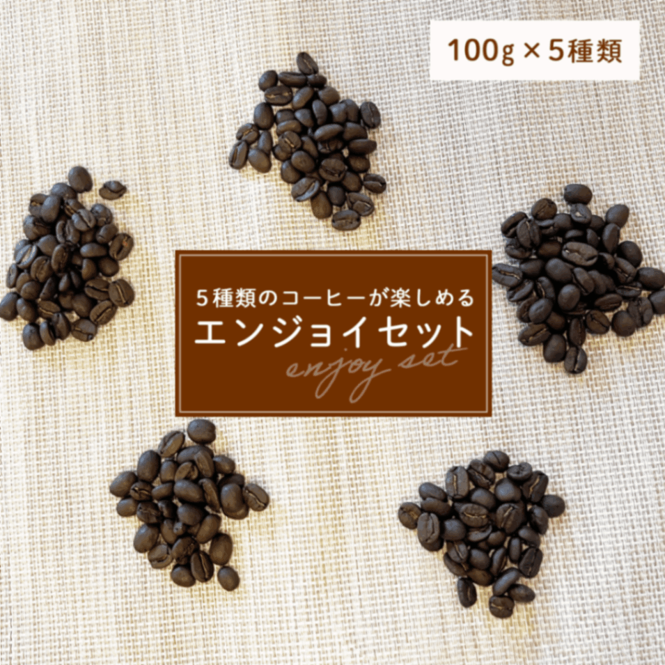 【5種類のコーヒーが楽しめる】エンジョイセット 100g x 5袋