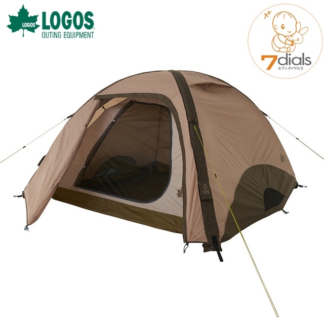 LOGOS/ロゴス Tradcanvas エアマジック ドーム M-BJ 専用の空気入れ(ポンプ)で説明わずか90秒で完成するエアーテント 大人2～3名程でソロキャンプに