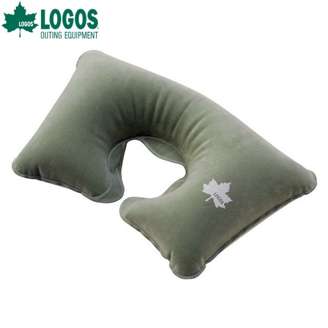 (クリックポスト発送)LOGOS/ロゴス エアクッションまくら-BJ 首を支えてずれない枕 旅行時のトラベルピローとして最適な枕