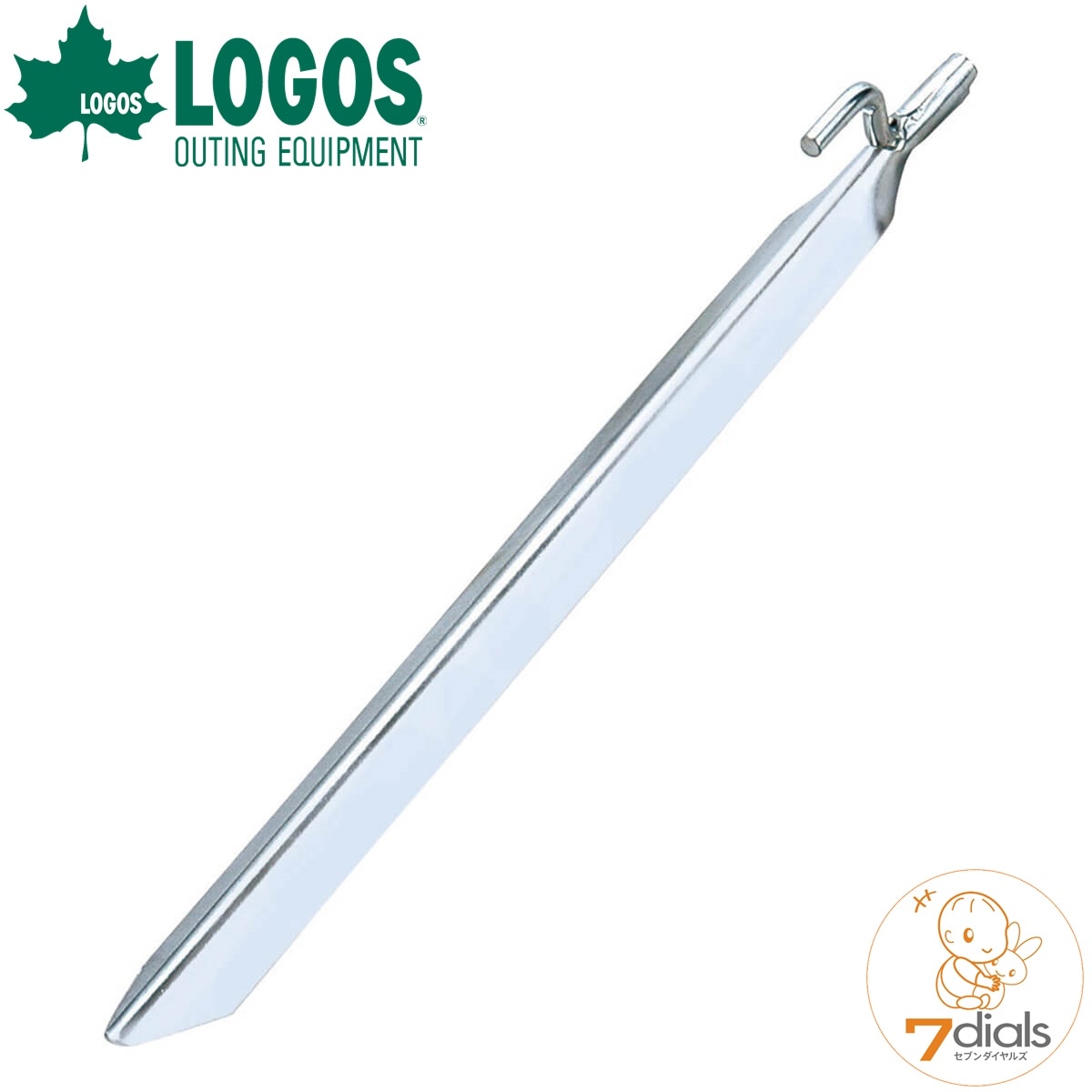 LOGOS/ロゴス Vペグ22cm(4pcs)V字ペグで抜けにくい 砂地、土に最適 キャンプ