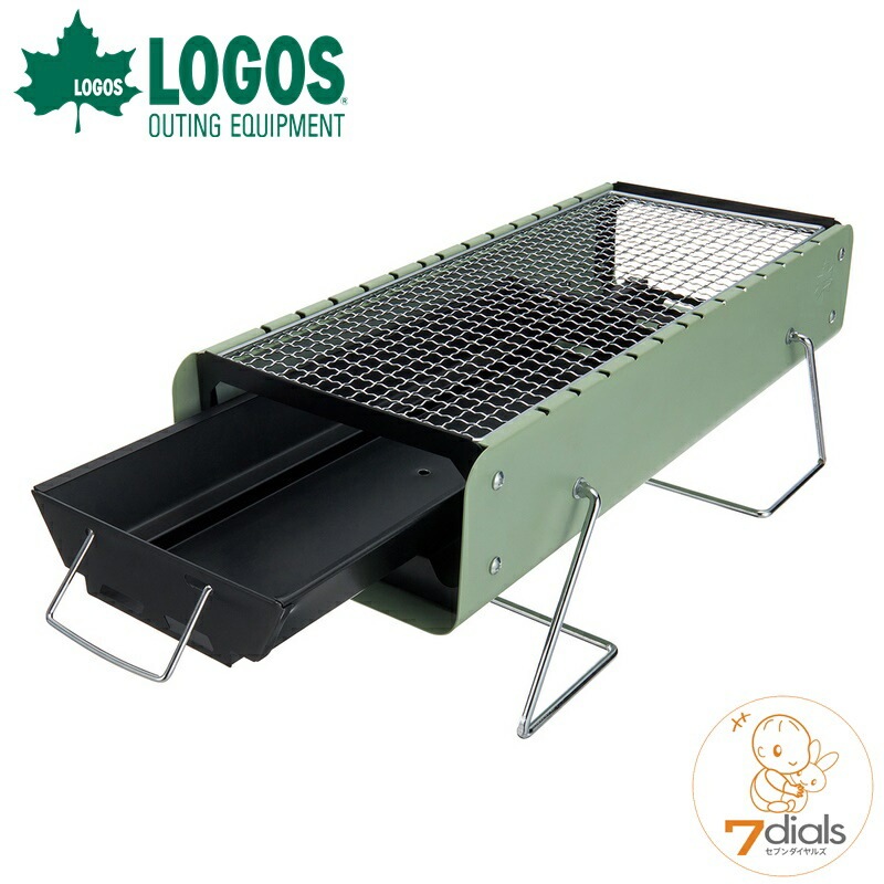 LOGOS/ロゴス LOGOS 卓上炉端グリルM テーブル面を有効に使える炉端風の横長グリル 炉端風にわいわいBBQを楽しめる 火床は左右にスライド