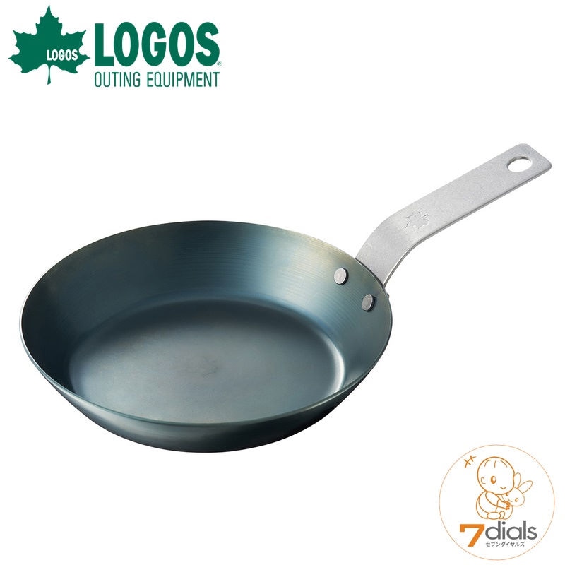 LOGOS/ロゴス 鉄の職人グリルパン16 小型フライパン こだわりのヘラ絞り加工でつくられた日本製 IH対応 持ち運びやすい取手は短く設計