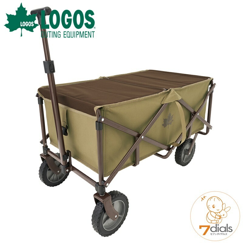 LOGOS/ロゴス LOGOS TOPカバーキャリーカート カバー付きで便利なキャリーカート たくさんの荷物を楽々運べる 荷台部分にカバー 荷物の飛び出しを気にせず走行