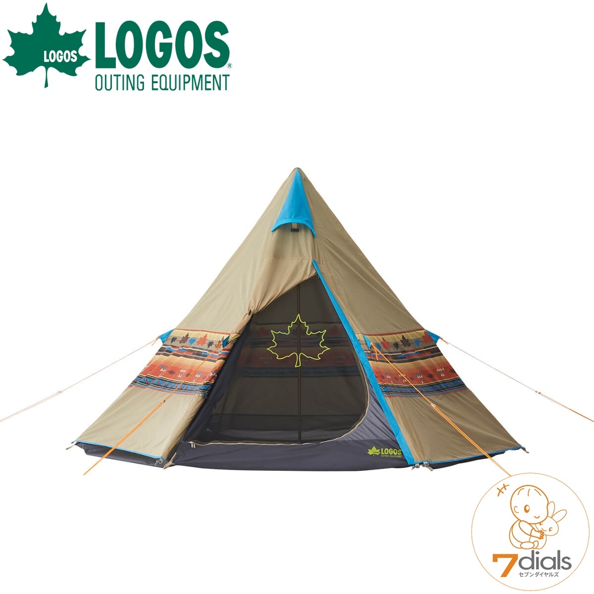 LOGOS/ロゴス LOGOS ナバホティピー300 ティピーテントTepee 300 キャンプにフェスに目立つおしゃれなティピーテント