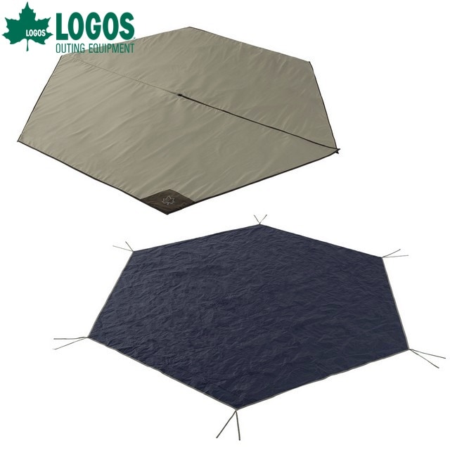LOGOS/ロゴス Tepee マット＆シート350 ティピーテントに対応したインナーシートとグランドシートのセット品 地面からの冷気や湿気を遮断 快適フロアシート
