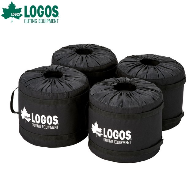 LOGOS/ロゴス テントウエイトバッグ(4pcs)ウォーターコンテナや砂などを入れて使う、テント・タープのウェイト用バッグ 重り