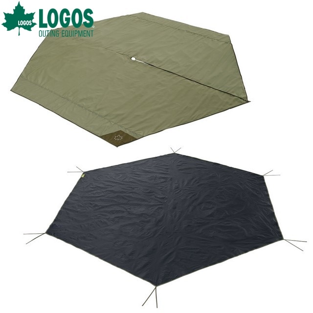 LOGOS/ロゴス Tepee マット＆シート400 ティピーテントに対応したインナーシートとグランドシートのセット品 地面からの冷気や湿気を遮断 快適フロアシート
