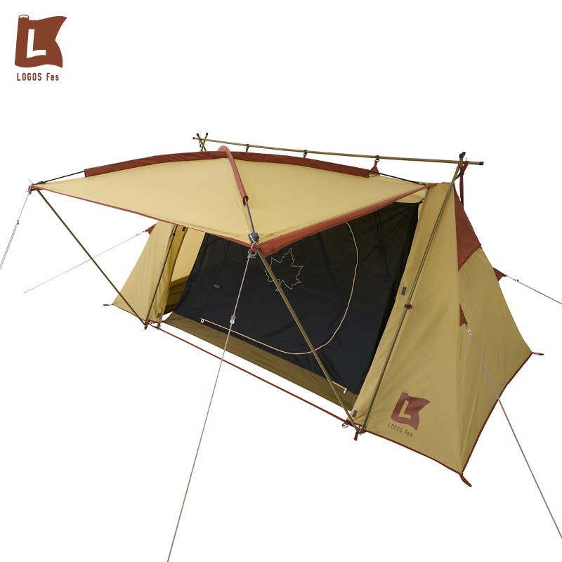 LOGOS/ロゴス LOGOS Fes PANELラムダΛ DUO-BC ラムダA 野外フェスやソロキャンプに最適なA型フレーム採用のテント インナーテント付属