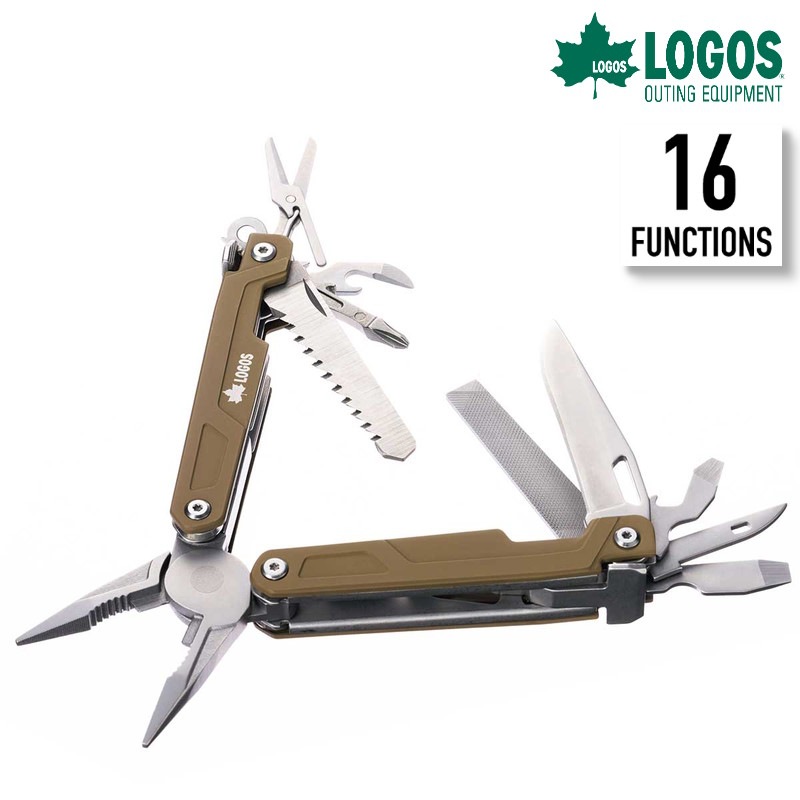 LOGOS/ロゴス PROマルチツール16 16種類のマルチ機能ツール ハサミ 栓
