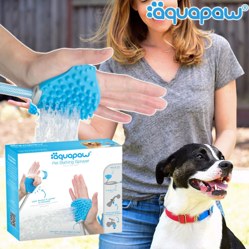 aquapaw/アクアパウ Pet Bathing Tool ペットバスツール シャワーヘッド 自宅でワンちゃんやネコちゃんのシャンプーがより簡単にできる 片手で止水できる