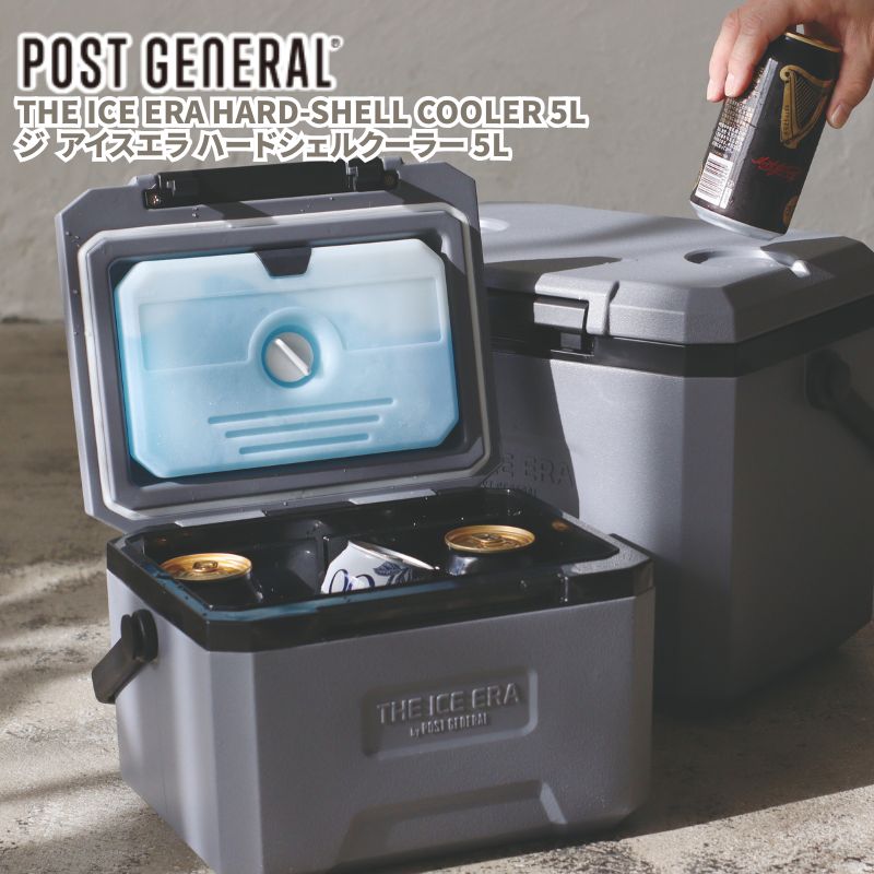 post general ポスト ジェネラル THE ICE ERA HARD SHELL COOLER 5L アイスエラ ハードシェルクーラー5リットル クーラーボックス 保冷剤付き 専用保冷剤付