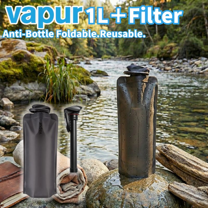 vapur MicroFilter＋vapur1Lセット ヴェイパー マイクロフィルター ＋1Lセット 浄水フィルター付きボトル 中空糸膜技術を採用